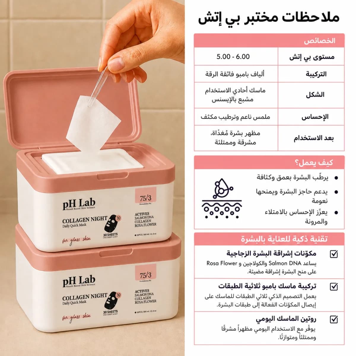 القناع اليومي — Collagen Night™